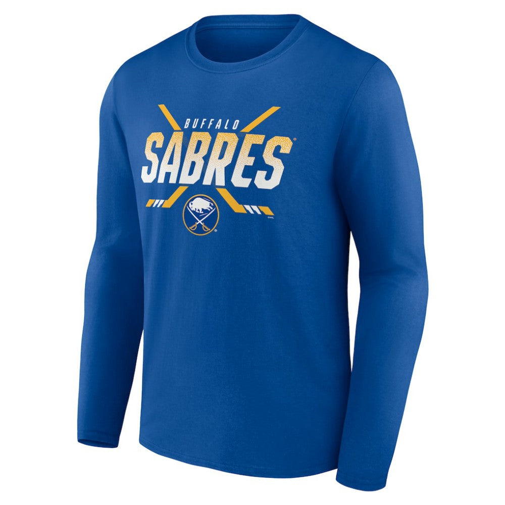 NHL Buffalo Sabres Covert Logo Long Sleeve T-Shirt - Royal