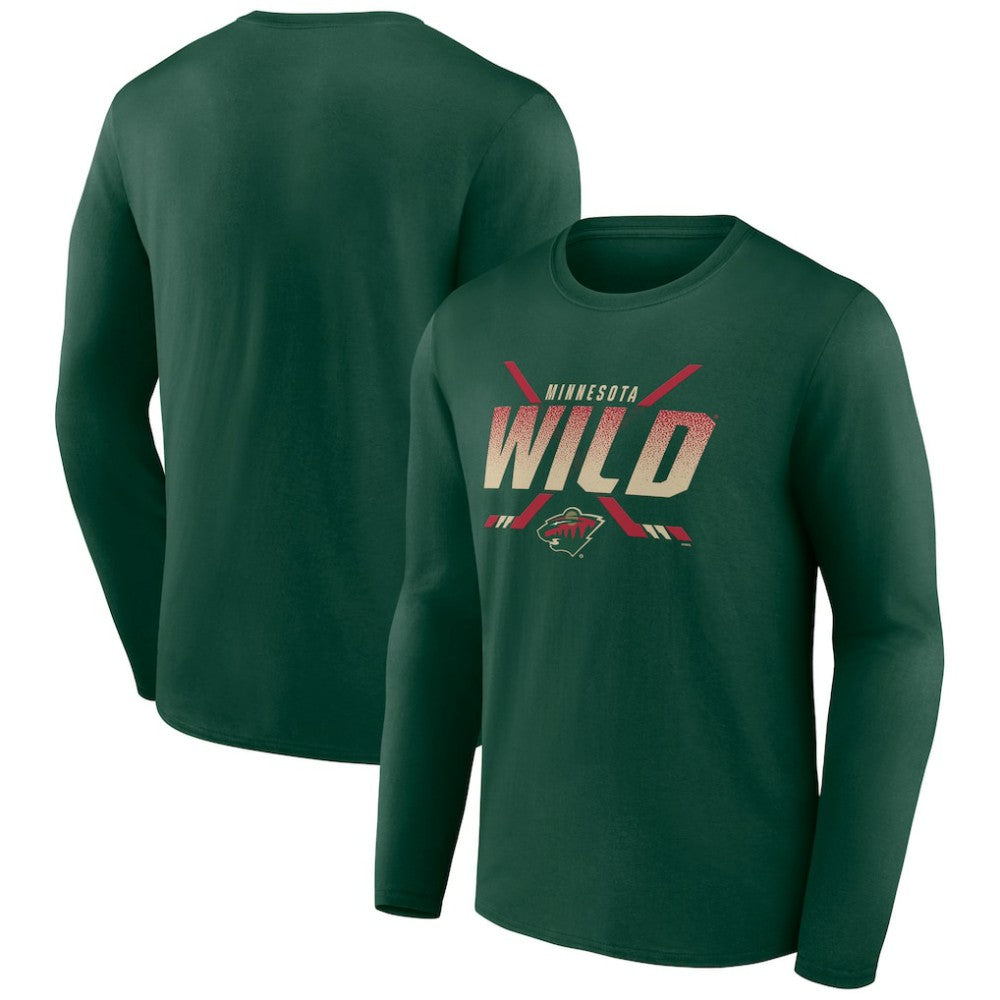 NHL Minnesota Wild Team Covert Long Sleeve T-Shirt - Green