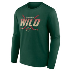 NHL Minnesota Wild Team Covert Long Sleeve T-Shirt - Green