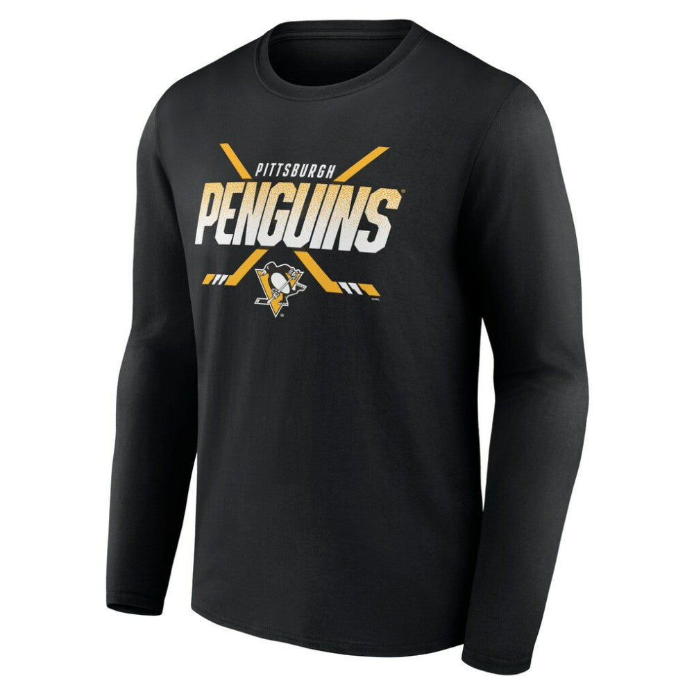 NHL Pittsburgh Penguins Team Covert Long Sleeve T-Shirt - Black