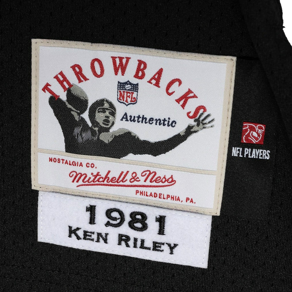 Ken Riley Cincinnati Bengals 1981 Authentic Throwback Retired Player Jersey Black