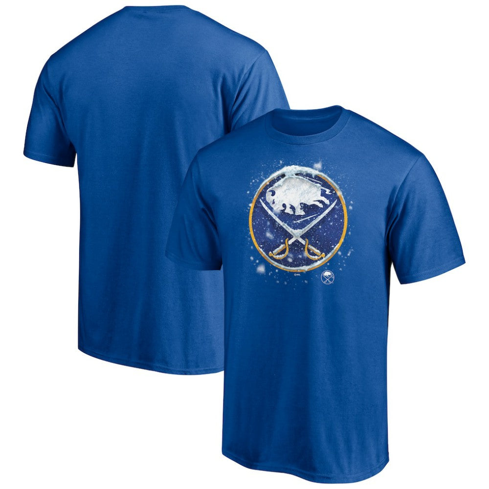 NHL Buffalo Sabres Snow Logo T-Shirt - Royal