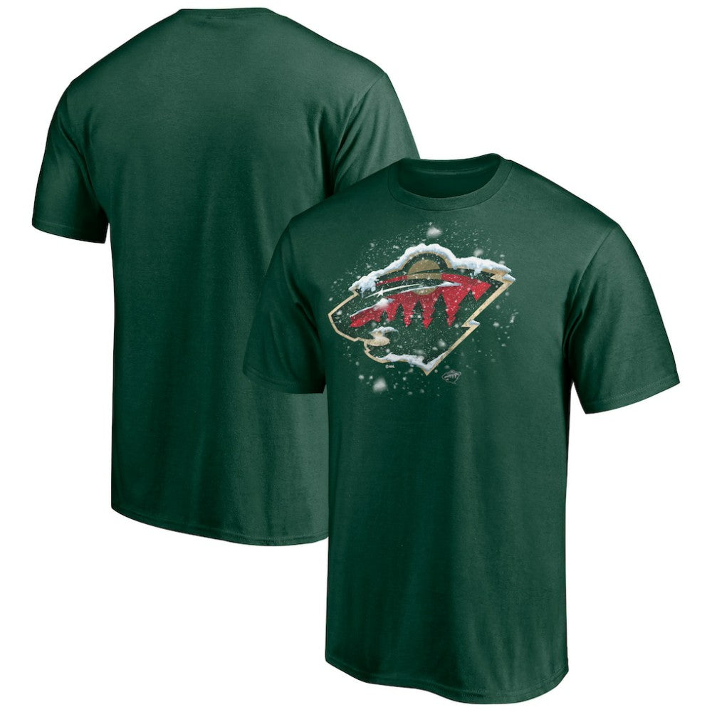 NHL Minnesota Wild Snow Logo T-Shirt - Green