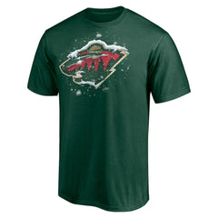 NHL Minnesota Wild Snow Logo T-Shirt - Green
