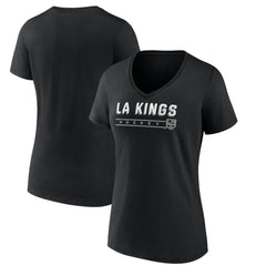 NHL Los Angeles Kings Women's Primary Play V-Neck T-Shirt - Black