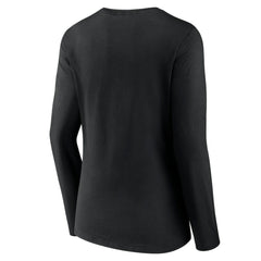 NHL Dallas Stars Women's Forge Long Sleeve V-Neck T-Shirt - Black