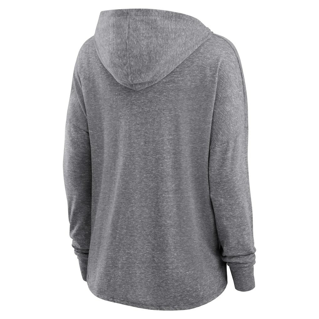Las Vegas Raiders Women's Cozy Primary Pullover Hoodie Heather Gray