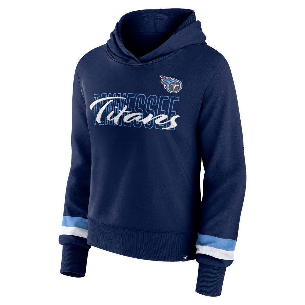 Tennessee Titans Women's Over Under Pullover Hoodie Navy