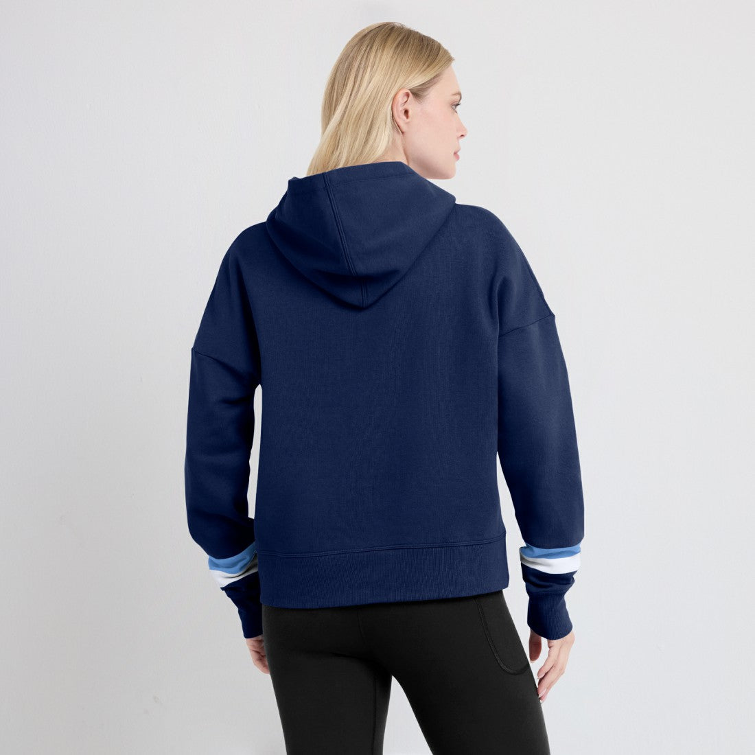 Tennessee Titans Women's Over Under Pullover Hoodie Navy