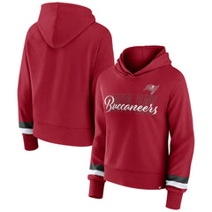 Tampa Bay Buccaneers Women's Over Under Pullover Hoodie Red