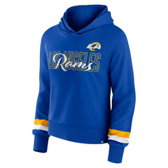 Los Angeles Rams Women's Over Under Pullover Hoodie Royal