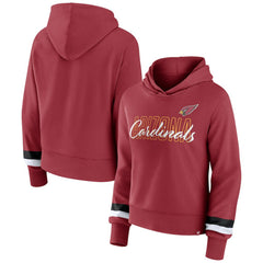 Arizona Cardinals Women's Over Under Pullover Hoodie Cardinal