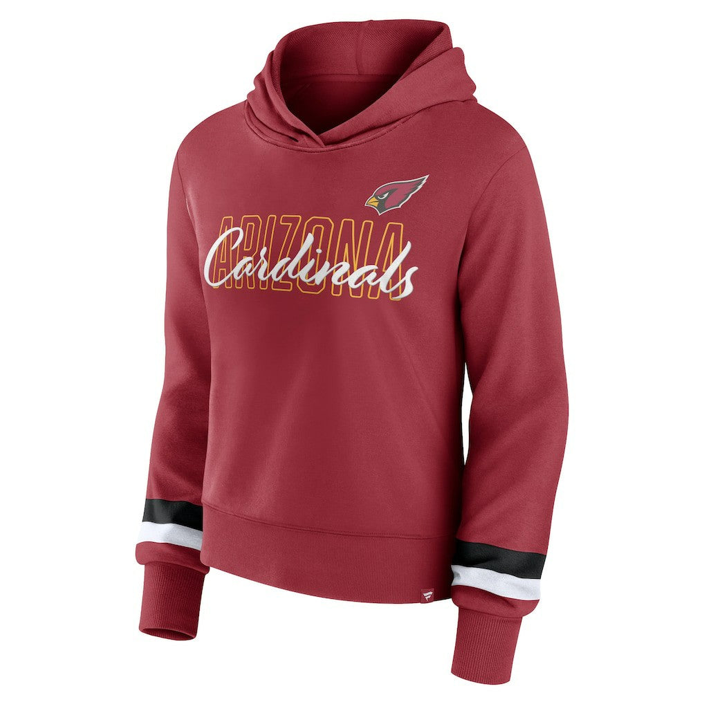 Arizona Cardinals Women's Over Under Pullover Hoodie Cardinal