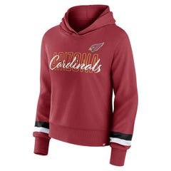 Arizona Cardinals Women's Over Under Pullover Hoodie Cardinal