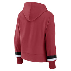 Arizona Cardinals Women's Over Under Pullover Hoodie Cardinal
