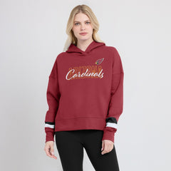 Arizona Cardinals Women's Over Under Pullover Hoodie Cardinal