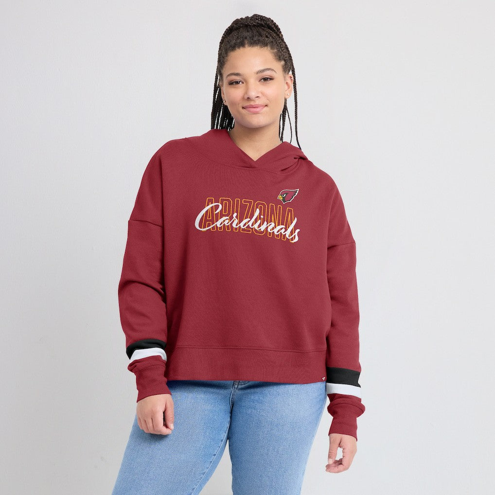 Arizona Cardinals Women's Over Under Pullover Hoodie Cardinal