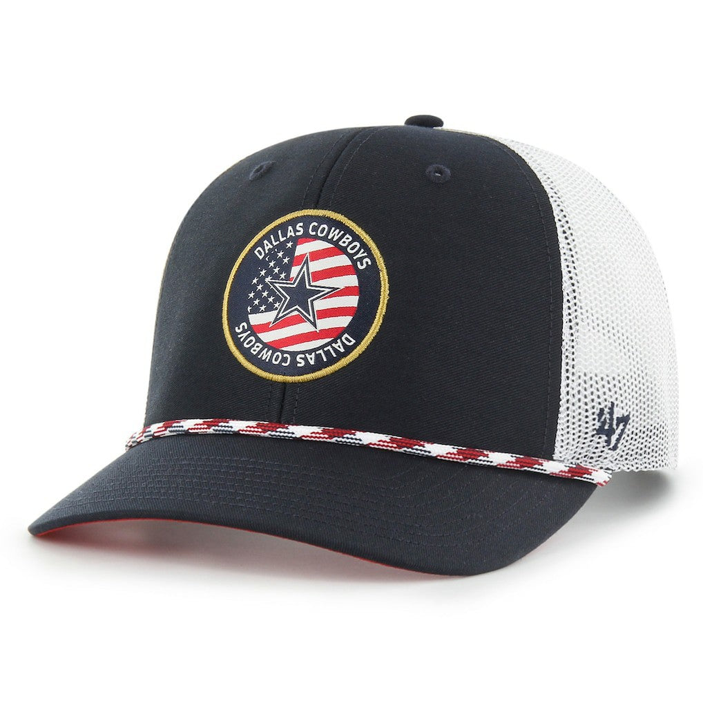 Dallas Cowboys '47 Union Patch Trucker Adjustable Hat Navy/White