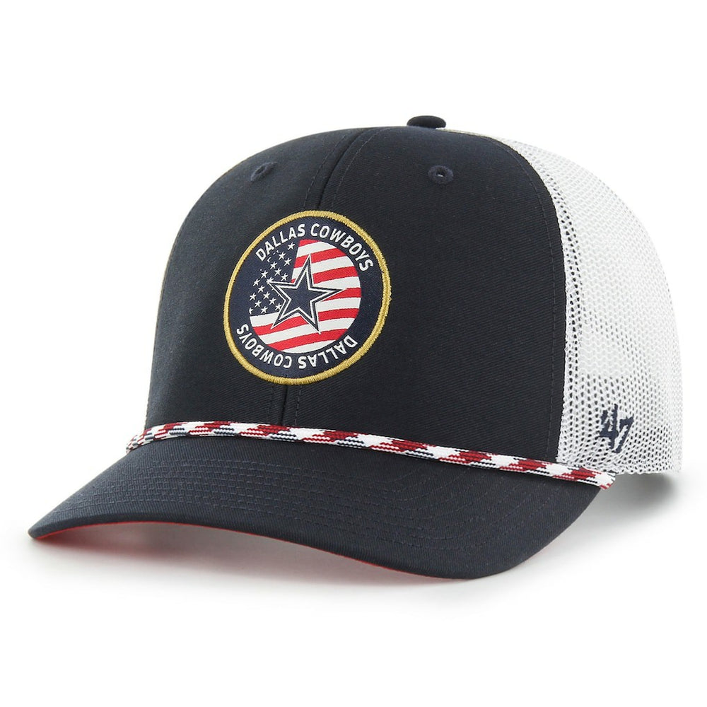 Dallas Cowboys '47 Union Patch Trucker Adjustable Hat Navy/White