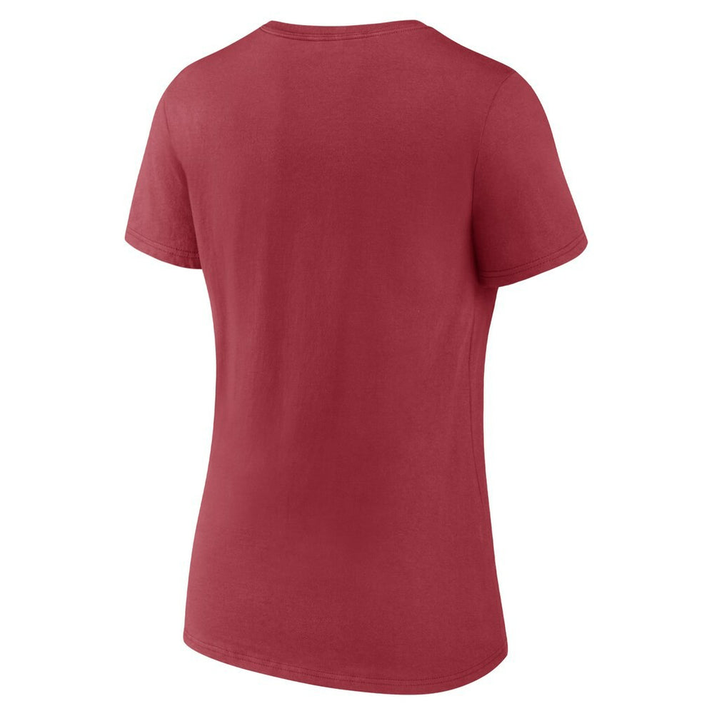 Arizona Cardinals Women's Back Home Again V-Neck T-Shirt Cardinal