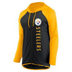 Pittsburgh Steelers Women's Forever Fan Full-Zip Hoodie Black/Gold
