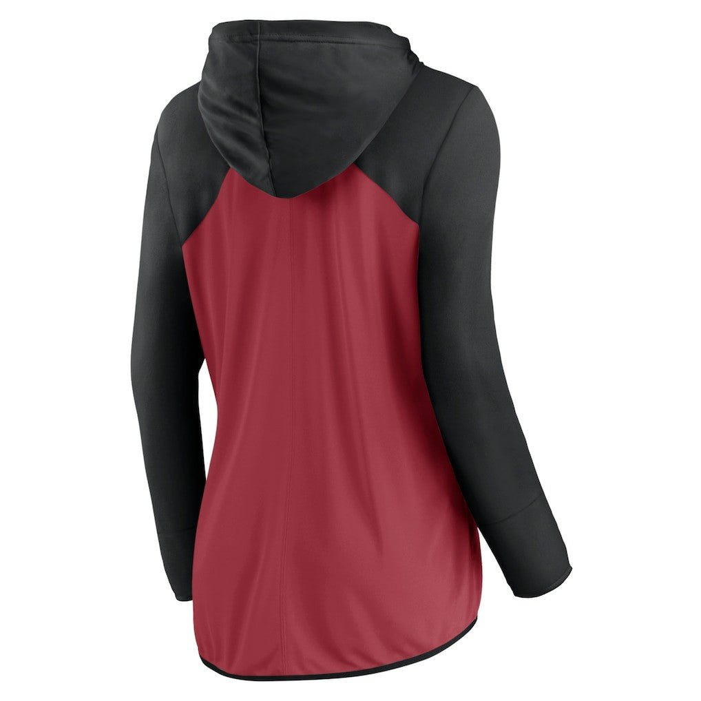 Arizona Cardinals Women's Forever Fan Full-Zip Hoodie Cardinal/Black
