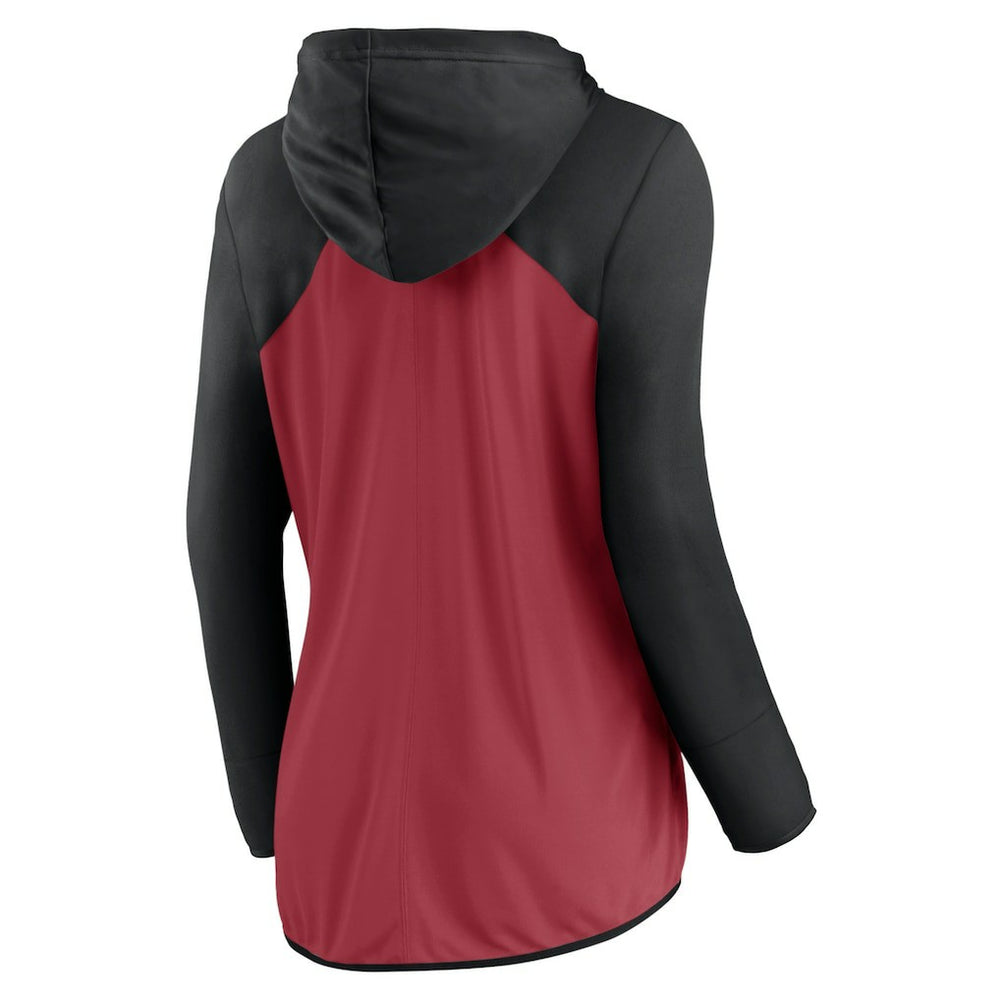 Arizona Cardinals Women's Forever Fan Full-Zip Hoodie Cardinal/Black