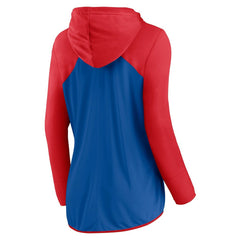 New York Giants Women's Forever Fan Full-Zip Hoodie Royal/Red
