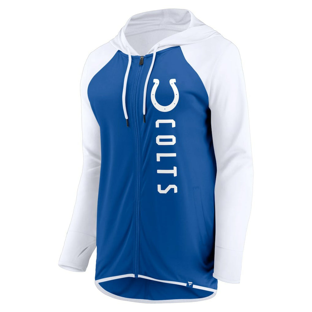 Indianapolis Colts Women's Forever Fan Full-Zip Hoodie Royal/White