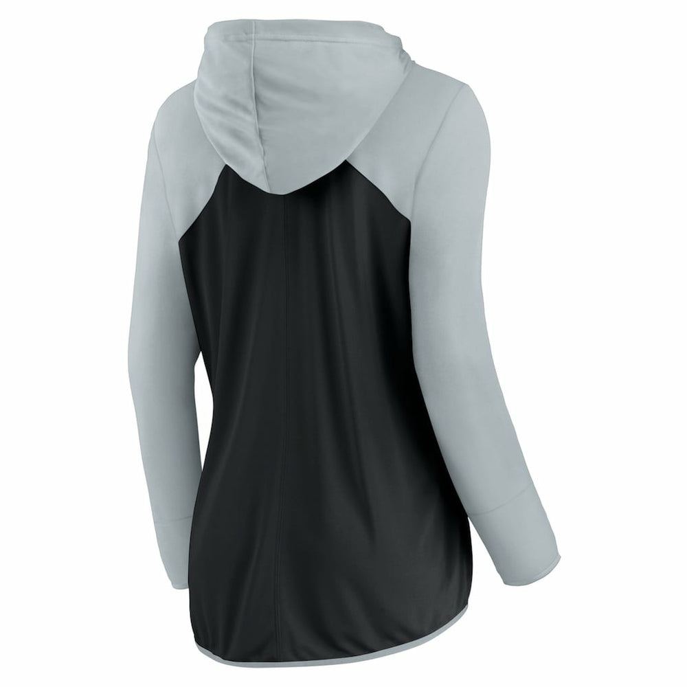 Las Vegas Raiders Women's Forever Fan Full-Zip Hoodie Black/Silver