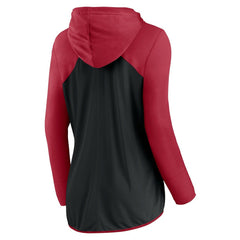 Atlanta Falcons Women's Forever Fan Full-Zip Hoodie Black/Red