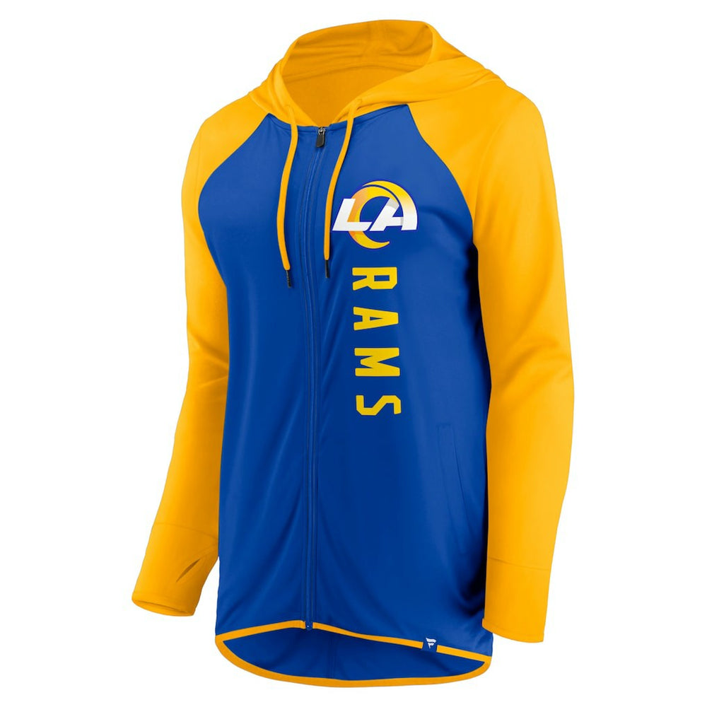 Los Angeles Rams Women's Forever Fan Full-Zip Hoodie Royal/Gold