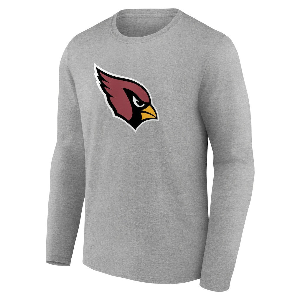 Arizona Cardinals Primary Team Logo Long Sleeve T-Shirt Heather Gray