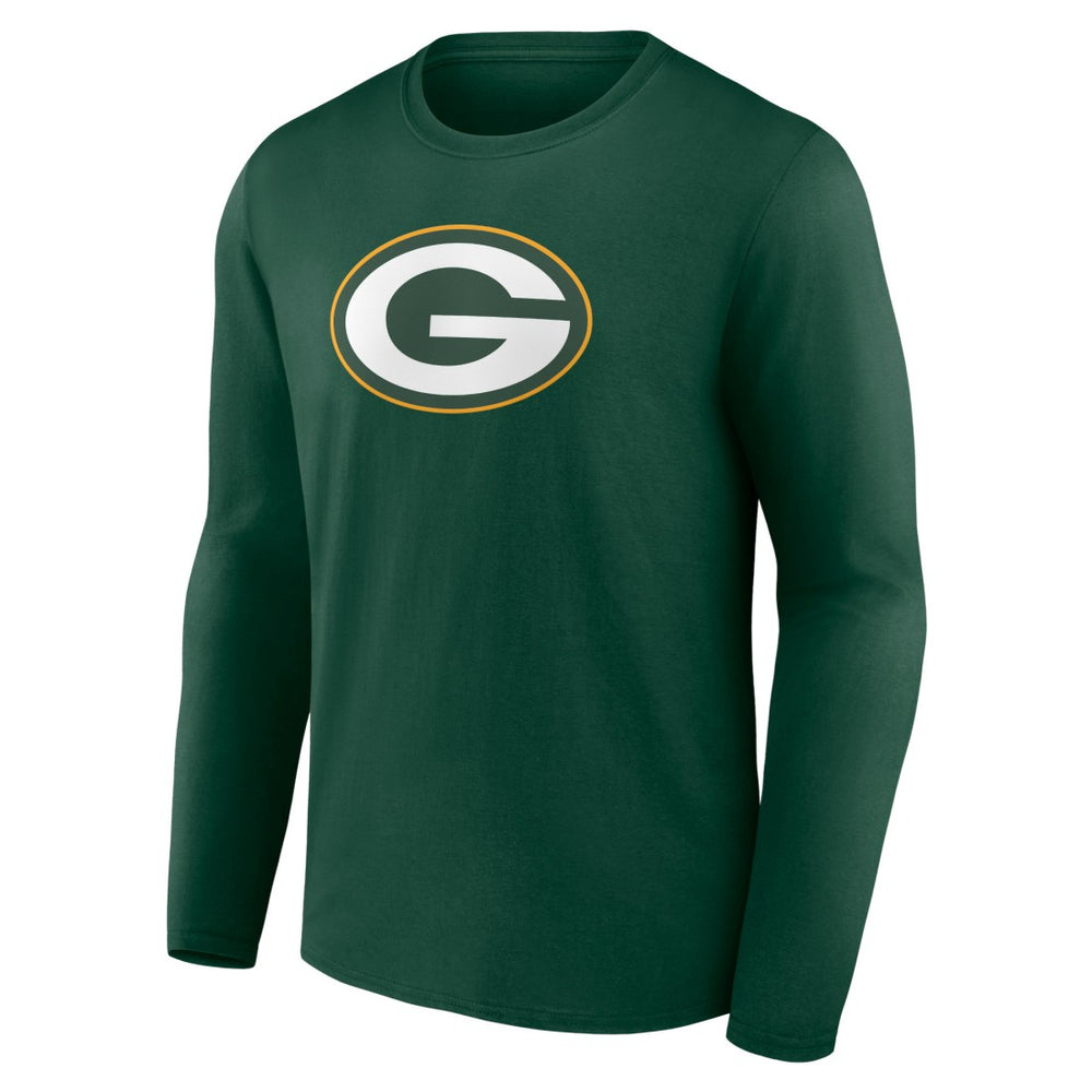 Green Bay Packers Primary Team Logo Long Sleeve T-Shirt Green