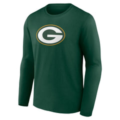 Green Bay Packers Primary Team Logo Long Sleeve T-Shirt Green
