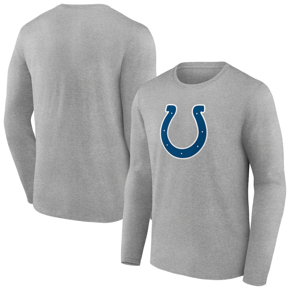Indianapolis Colts Primary Team Logo Long Sleeve T-Shirt Heather Gray