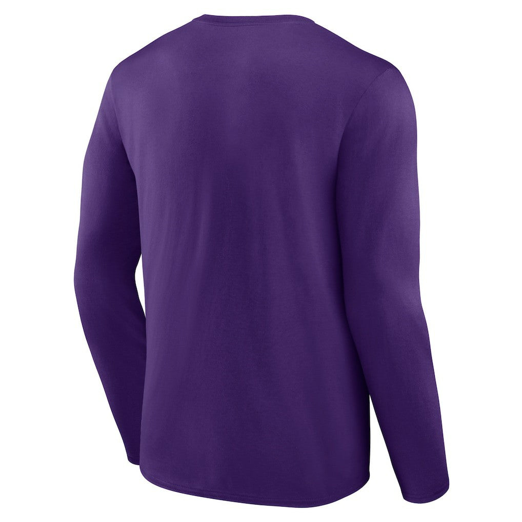 Minnesota Vikings Primary Team Logo Long Sleeve T-Shirt Purple