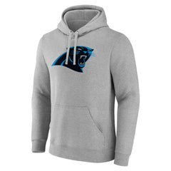 Carolina Panthers Primary Logo Fitted Pullover Hoodie Heather Gray