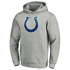Indianapolis Colts Primary Team Logo Fitted Pullover Hoodie Heather Gray