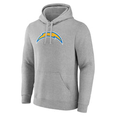 Los Angeles Chargers Primary Team Logo Fitted Pullover Hoodie Heather Gray