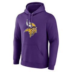 Minnesota Vikings Primary Team Logo Fitted Pullover Hoodie Purple