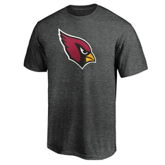 Arizona Cardinals Primary Logo T-Shirt Heather Charcoal