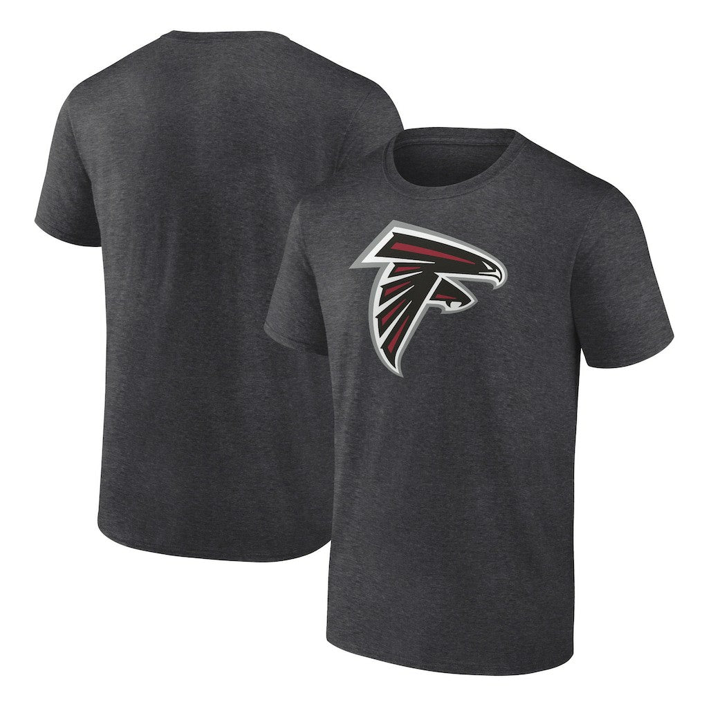 Atlanta Falcons Primary Logo T-Shirt Heather Charcoal