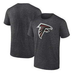 Atlanta Falcons Primary Logo T-Shirt Heather Charcoal