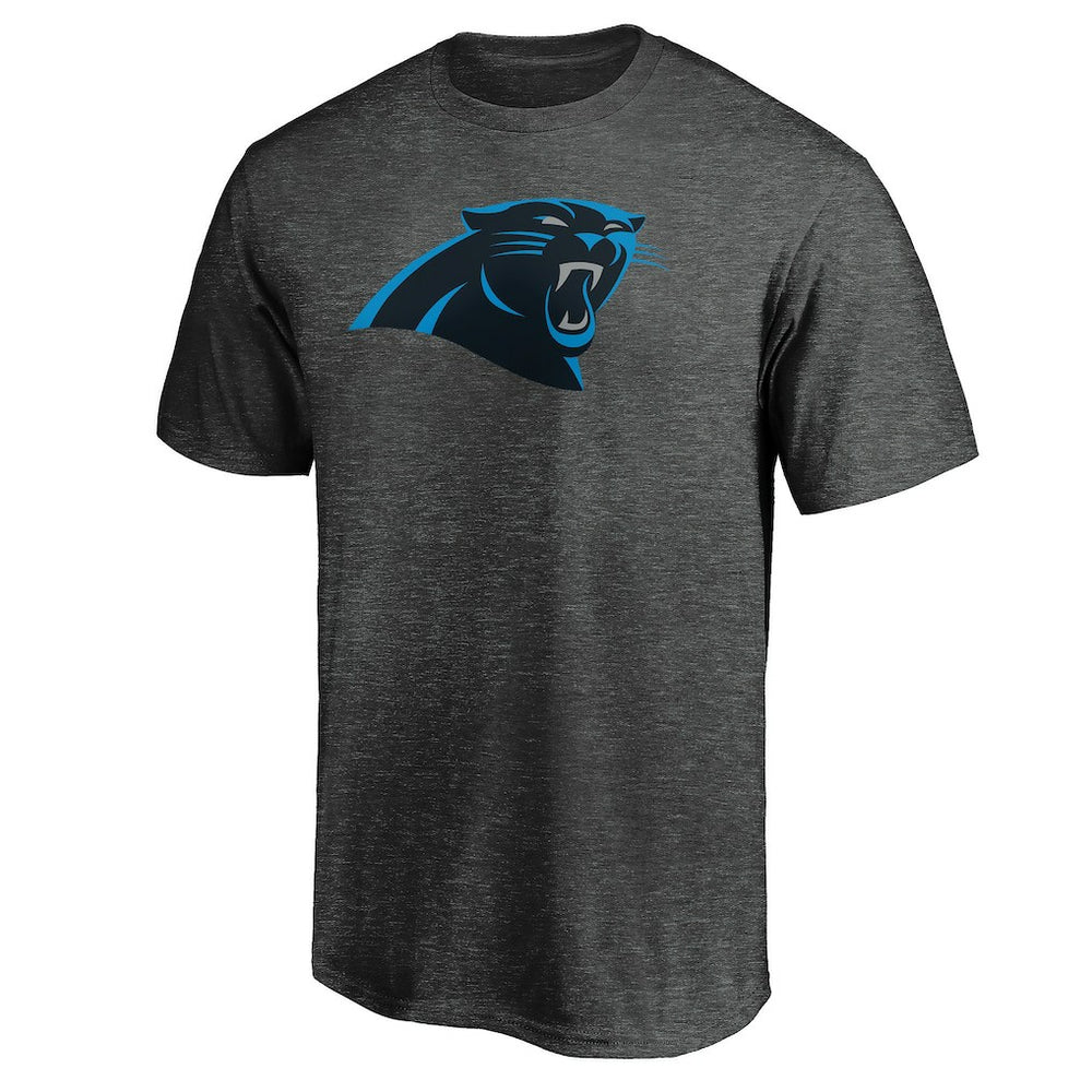 Carolina Panthers Primary Logo T-Shirt Heather Charcoal