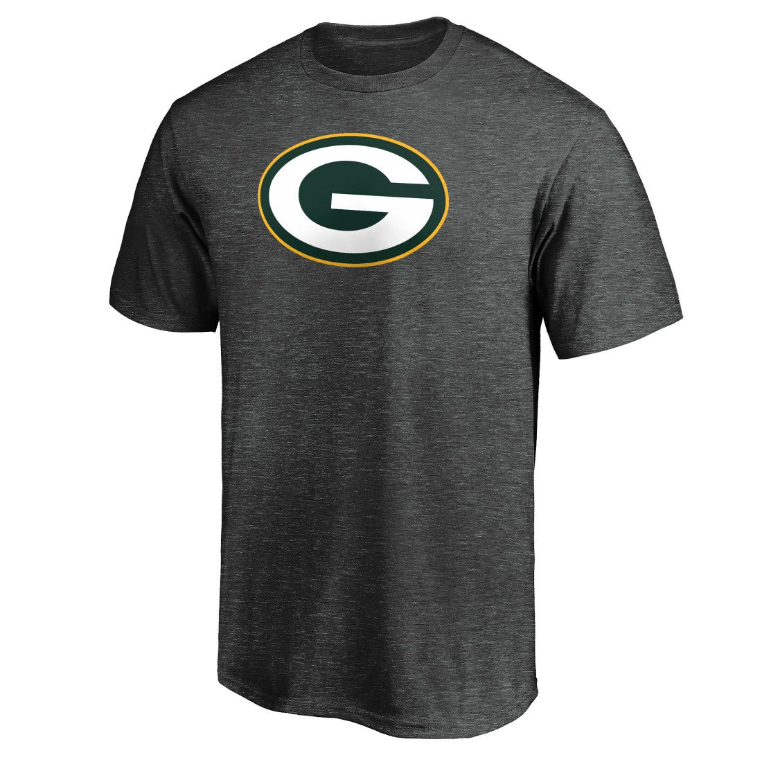 Green Bay Packers Primary Logo T-Shirt Heather Charcoal