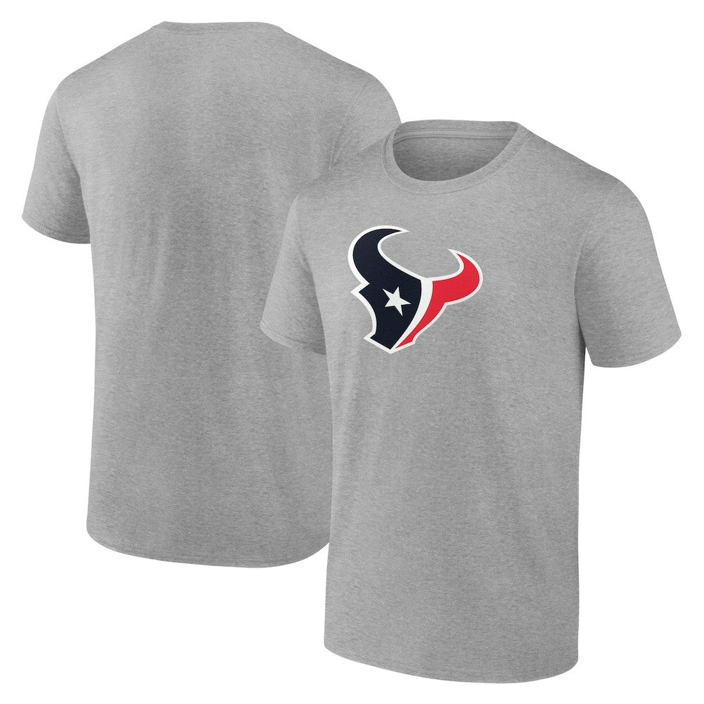 Houston Texans Primary Logo T-Shirt Heather Gray
