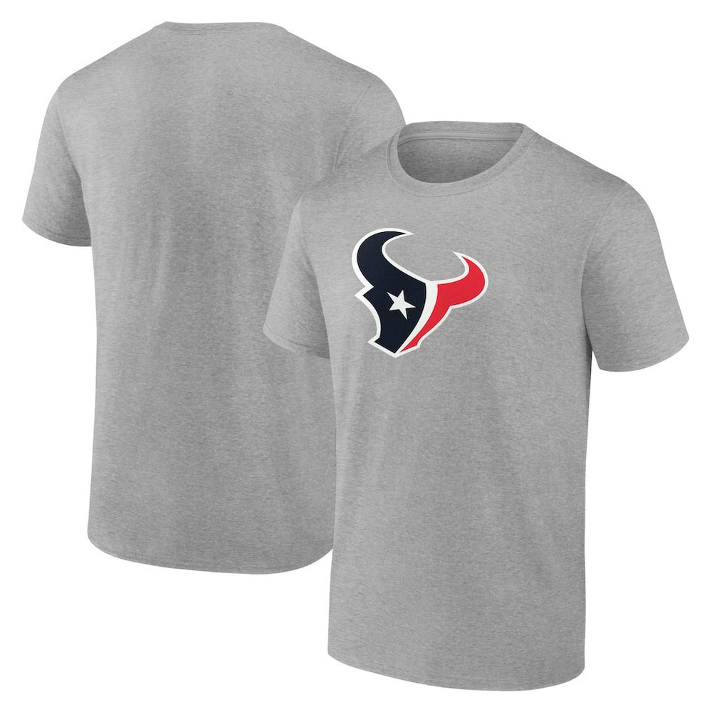 Houston Texans Primary Logo T-Shirt Heather Gray