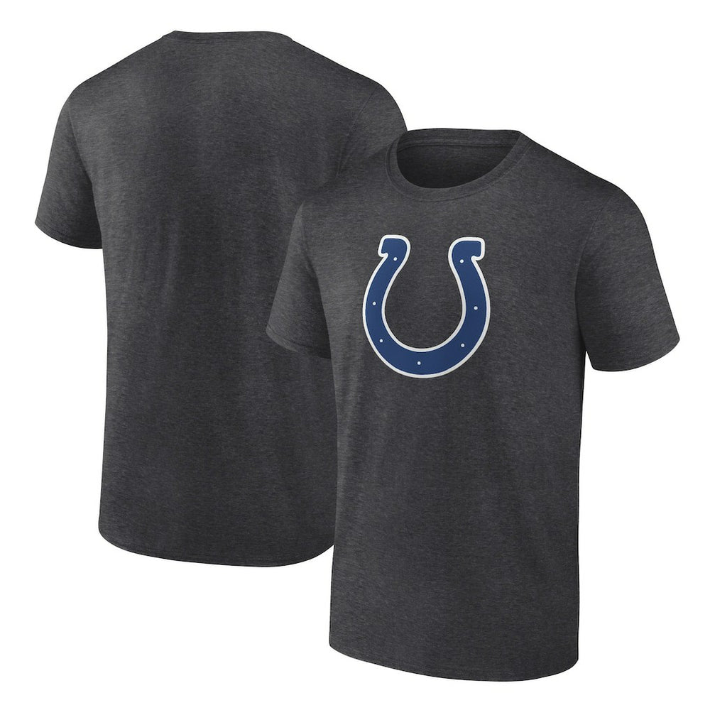 Indianapolis Colts Primary Logo T-Shirt Heather Charcoal