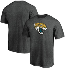 Jacksonville Jaguars Primary Logo T-Shirt Heather Charcoal